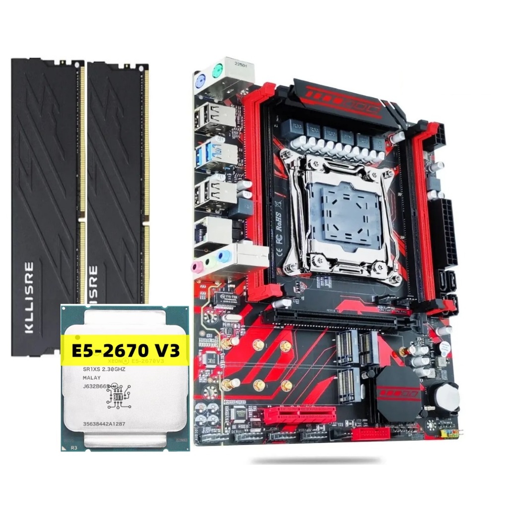 Kit Gamer Intel Xeon X99 Atermiter Xeon E5 2670 V3 16gb 3200 ...