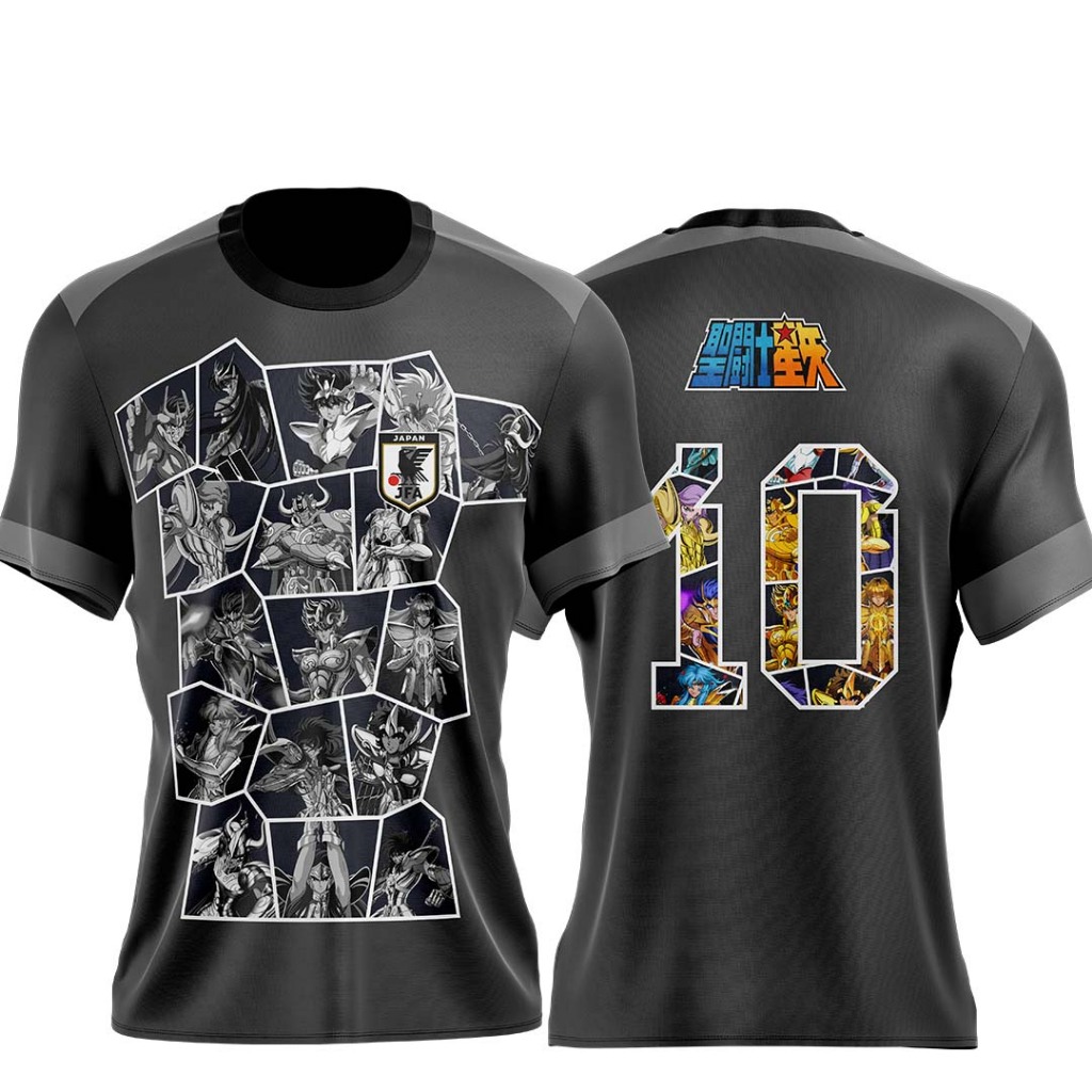 Camisa Personalizada Cavaleiros do Zodíaco Anime Japão 23/24 Camiseta Dri Fit