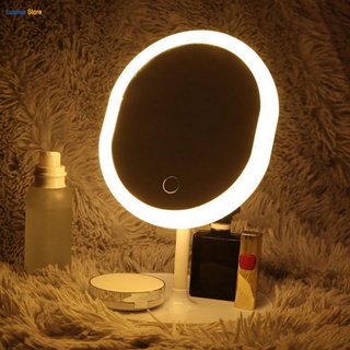 Espelho Para Maquiagem Mesa Inteligente Com Luz De Claro Led Portátil Dobrável Ajustável