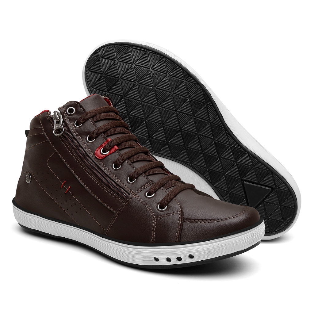 Sapatenis Cano Alto Masculino Tenis Cano Medio Masculino Sapatênis