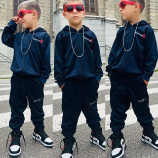 Conjunto de Moletom Infantil de frio agasalho menino inverno 2 ao 12 Anos