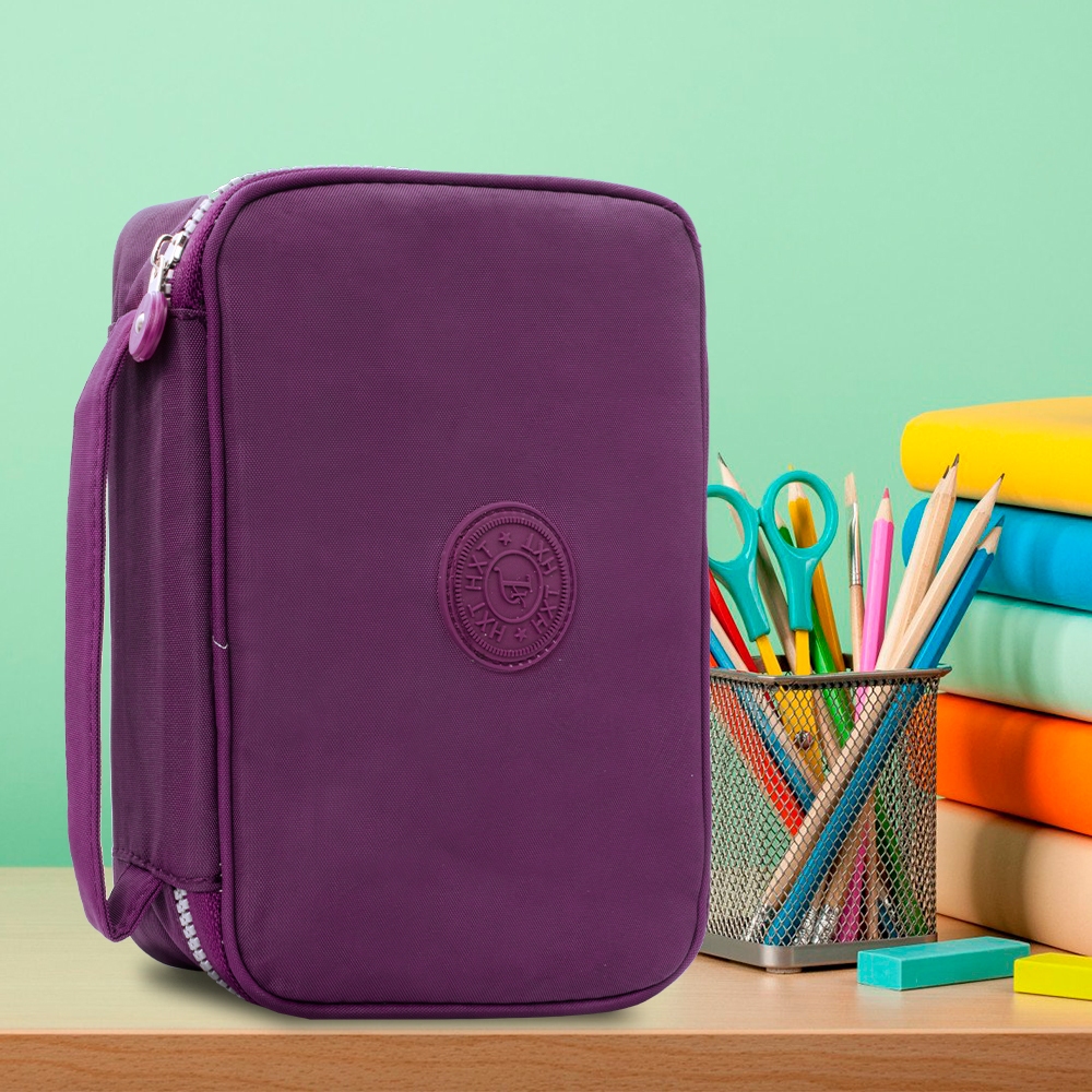 Estojo Organizador Escola Grande Masculino Feminino Box Liso