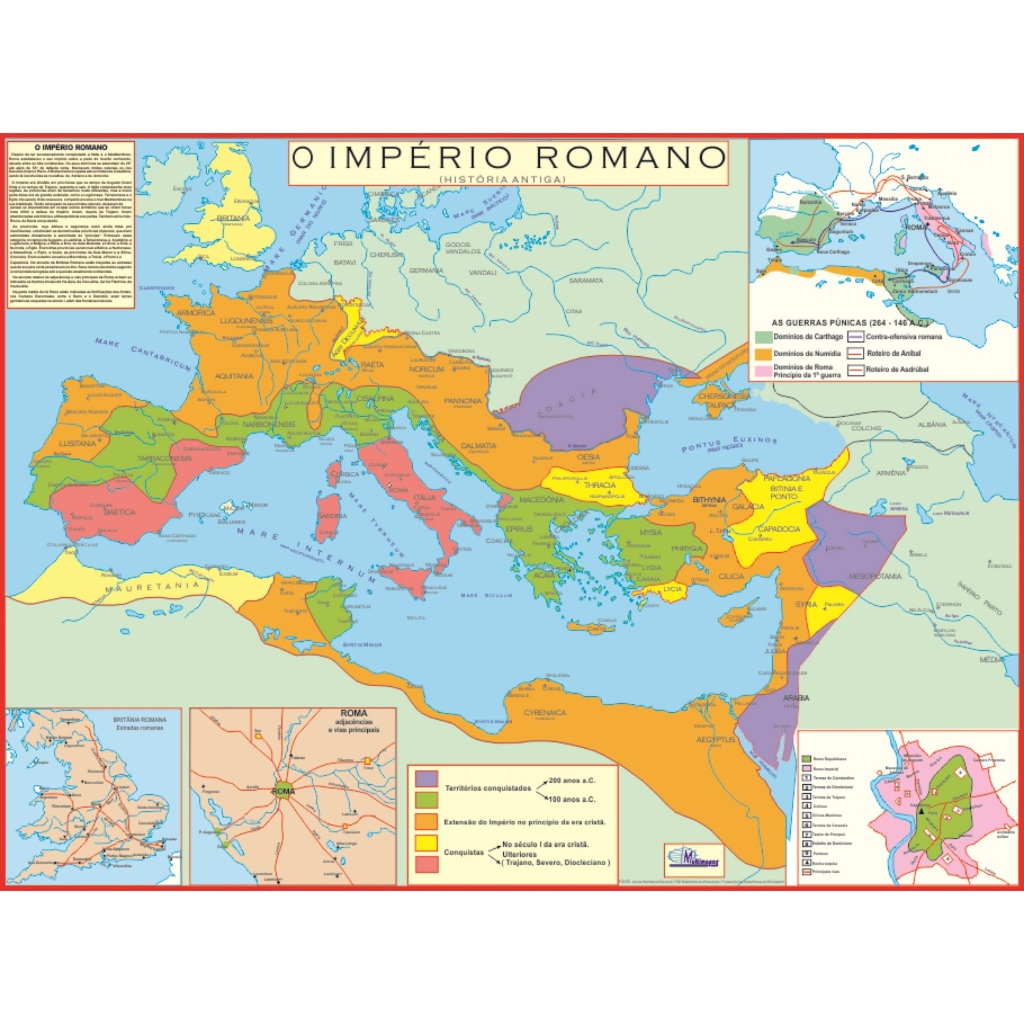 Mapa Da Linha Do Tempo Do Imperio Romano 100 Anos Da Queda Do Império