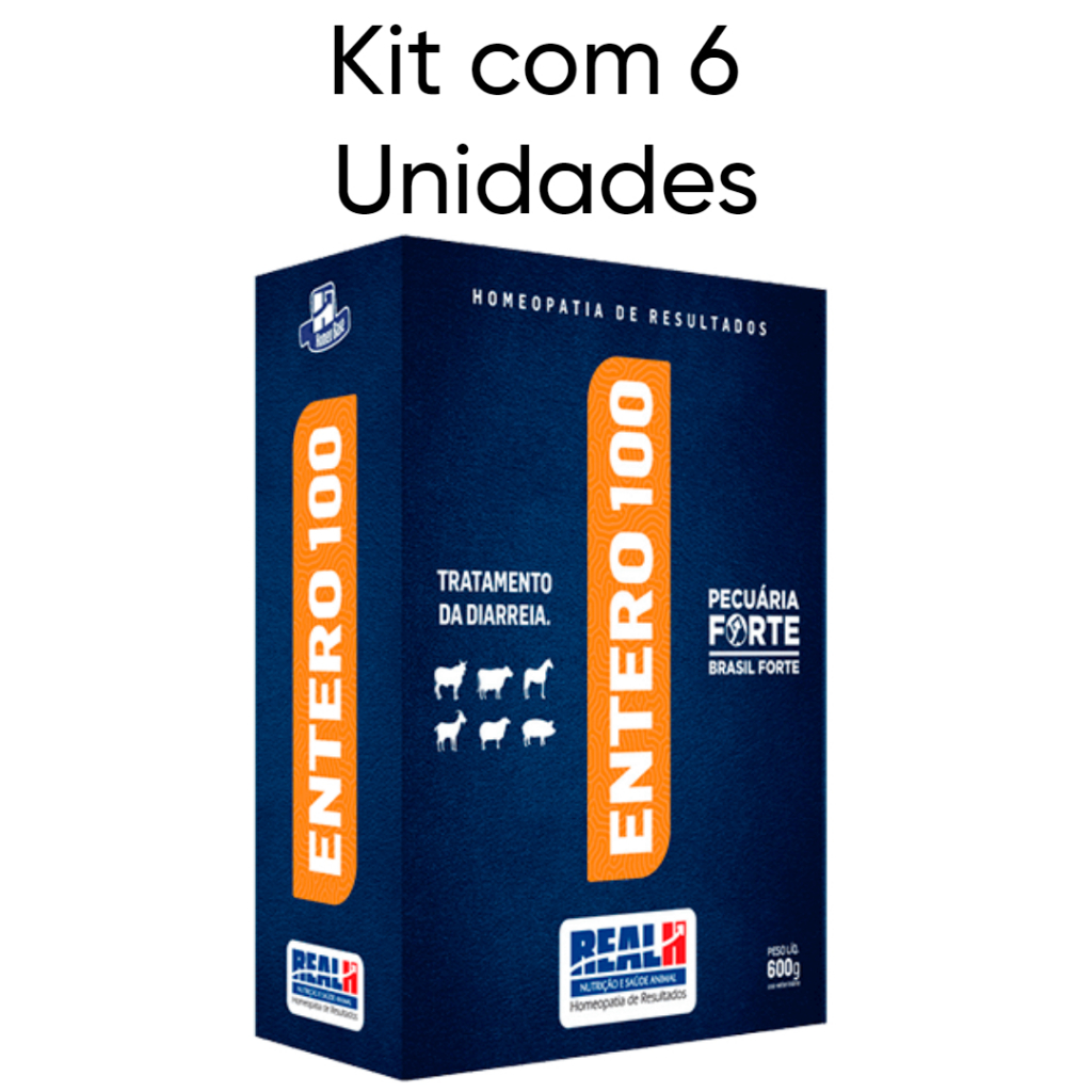 Entero 100 600 G - Kit com 6 Unidades - Tratamento Preventivo E ...