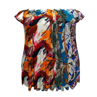 Kit 2 Vestidos Adulto Malha Fria Liganet Verão Lindas Estampas Feminino