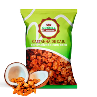 Castanha de Caju 1kg Caramelizada com Coco Premium