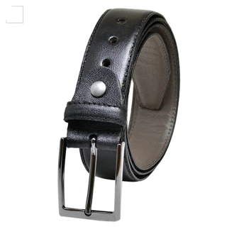 Cinto Masculino Social Couro Legítimo Preto Extra Macio