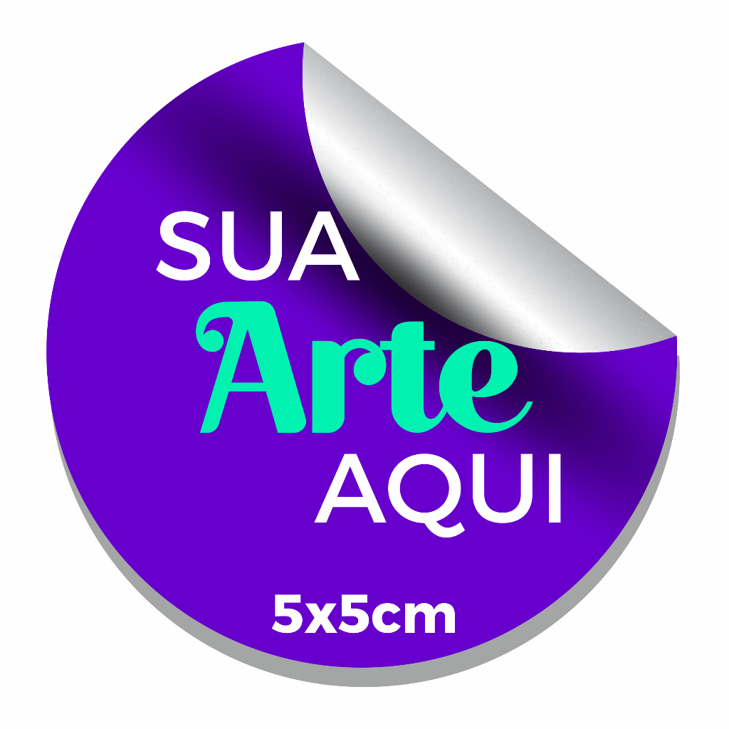 Adesivos Autocolante Personalizados 5x5cm Com Sua Arte Etiqueta Prova D ...