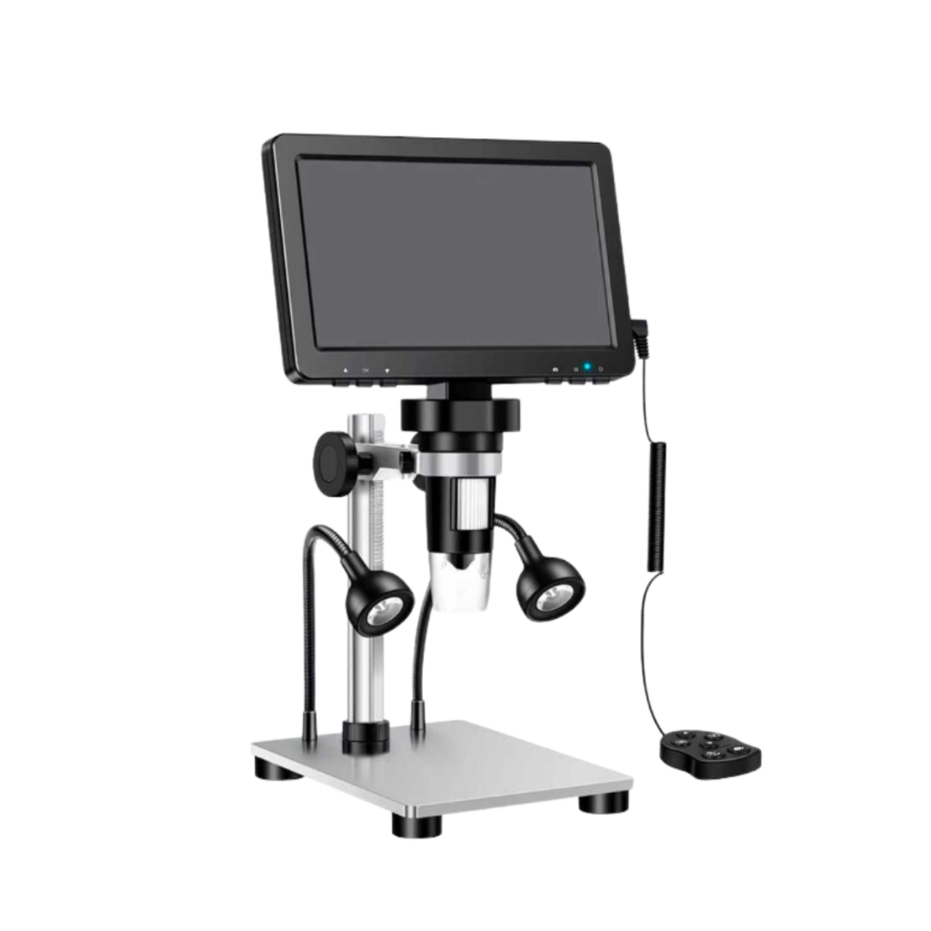 Microscópio Digital LCD 7 Polegadas 1200x Videomicroscópio 1080p 12 Milhões De Pixels Ultra Precisão Conectado ao Computador