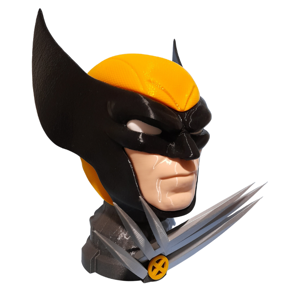 Decoração Busto X-men Wolverine Com Garras