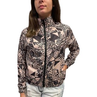 Jaqueta Corta Vento Bomber Feminino Impermeável Estampa Exclusiva