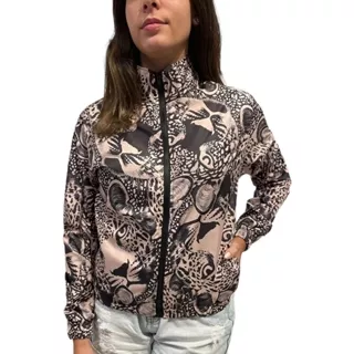 Jaqueta Corta Vento Bomber Feminino Impermeável Estampa Exclusiva