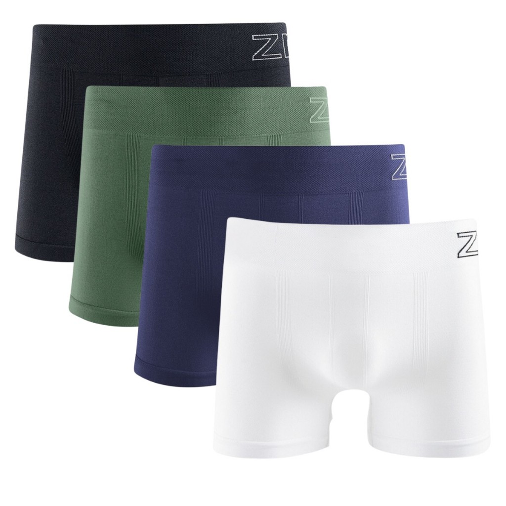 【60％OFF】 4 Kit Cueca Poliamida Microfibra Rucci Zee Masculino Boxer パンツ