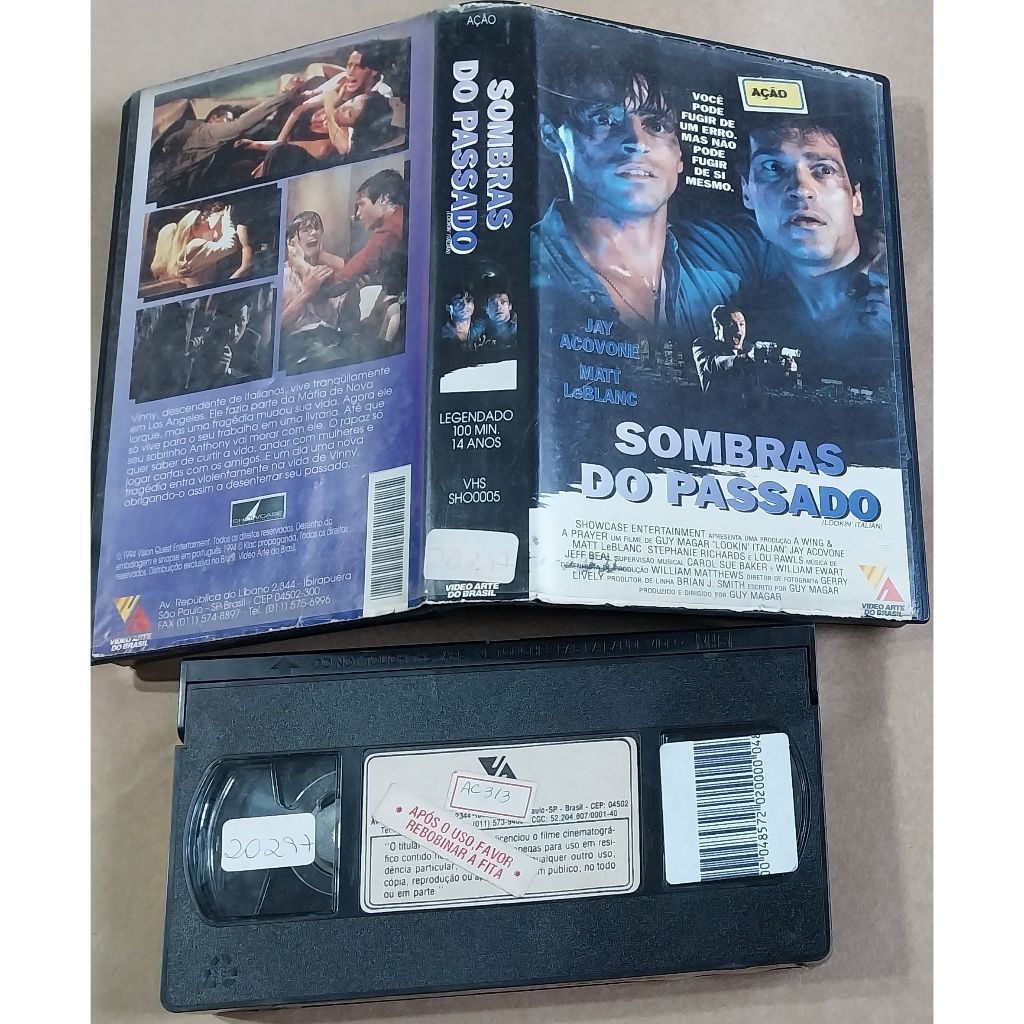 Vhs Original Sombras Do Passado 1 Shopee Brasil