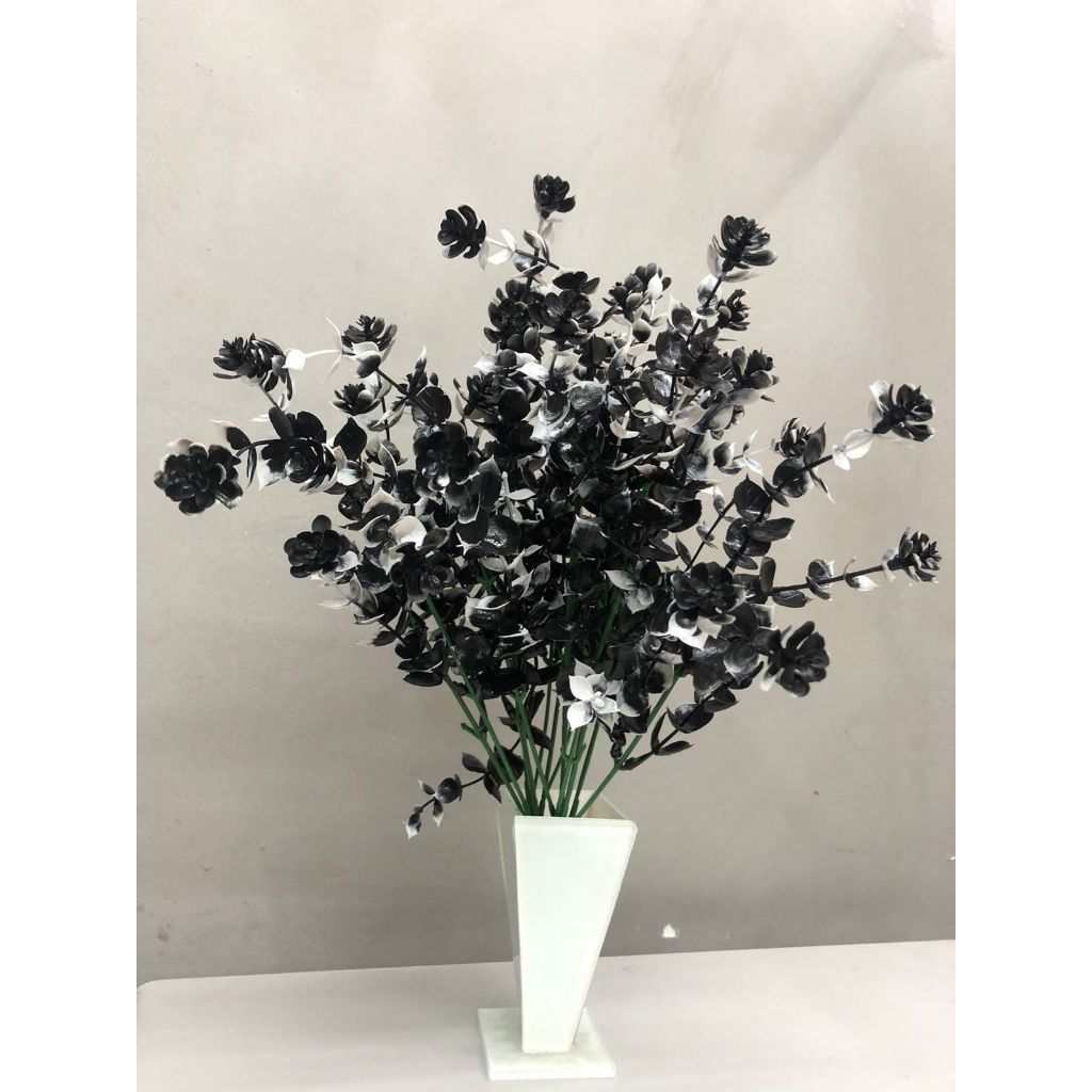Planta artificial galho com 7 hastes PRETO E BRANCO - FL-733