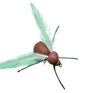 Kit Isca Artificial Tanajura Realista C/5 Unidades Para Pesca De Tilápia Fly Fishing Pescart