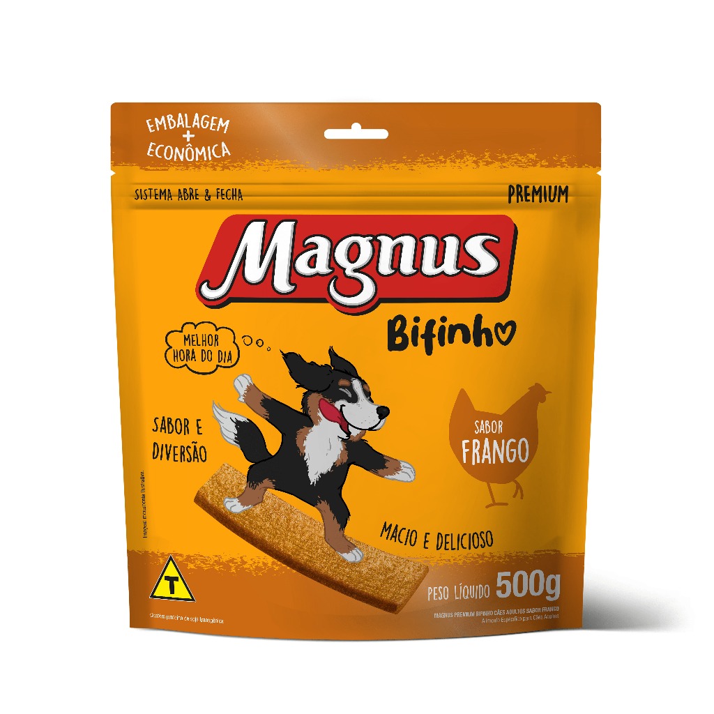 Bifinho Petisco Magnus 500g Sabor Frango - Petisco para Cachorros Pet em Oferta na Shopee