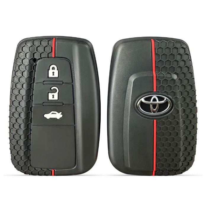 Capa Silicone Chave Presença Novo Corolla 2020 2021 3 Botões