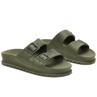 Chinelo Papete Birken Alto Slide Antiderrapante Sandália Ortopédica Duas Fivelas Oferta