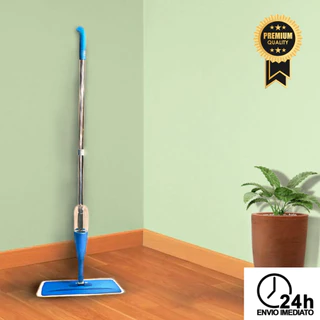 Mop Spray Rodo Prático Eficiente Vassoura Mágica Esfregão Jato Água Econômico Com Reservatório Refil em Microfibra Higiênico Limpeza