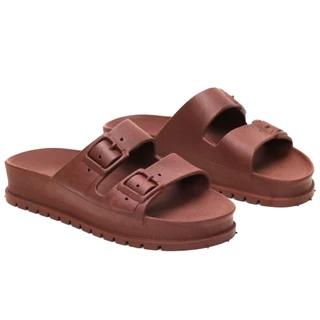 Chinelo Sandália Birken Alto Papete Feminina Slide Ortopédica Antiderrapante Duas Fivelas Leve Confortável