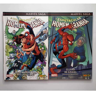 Lote Marvel Saga O Espetacular Homem Aranha 4 e 5 Editora Panini 2020 Capa Dura Excelentes