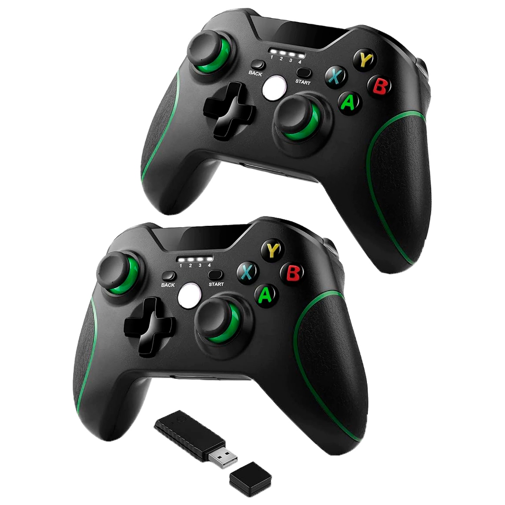 Kit 2 Controles Xbox One Compatível Sem Fio Bluetooth Pc