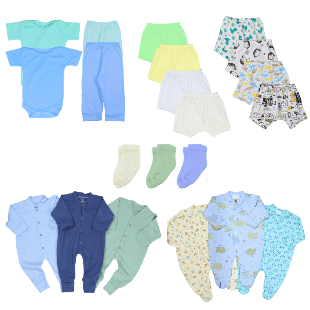 Kit 21 Peças de Roupas Para Bebê Menino e Menina - Enxoval Completo ...