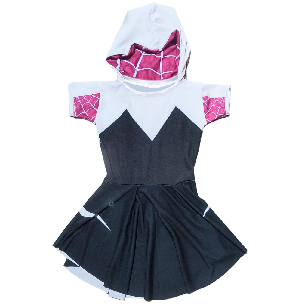 VESTIDO SPIDER GWEN ARTESANAL