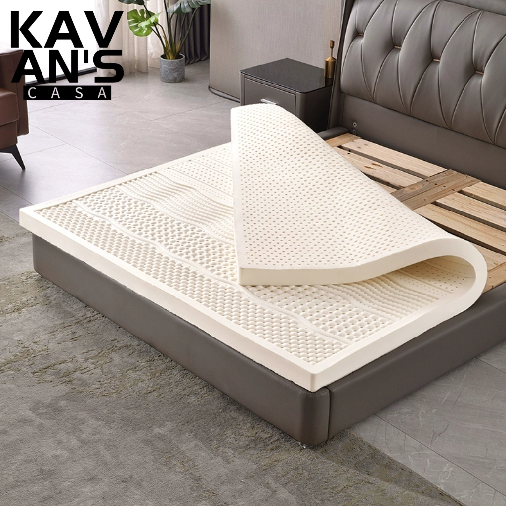 Colchão casal de Látex Científico Natural da Tailândia 200x138x7.5 Cm ...