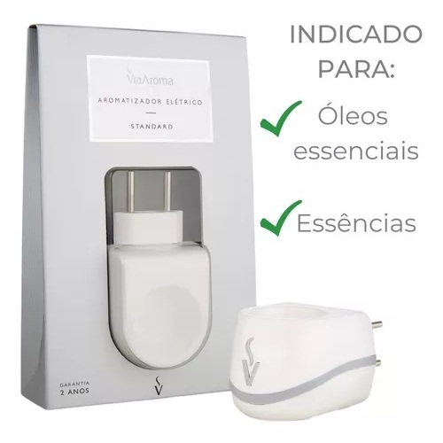 Difusor Aromatizador Elétrico Original Via Aroma Standard Para Óleo Essencial - Via Aroma