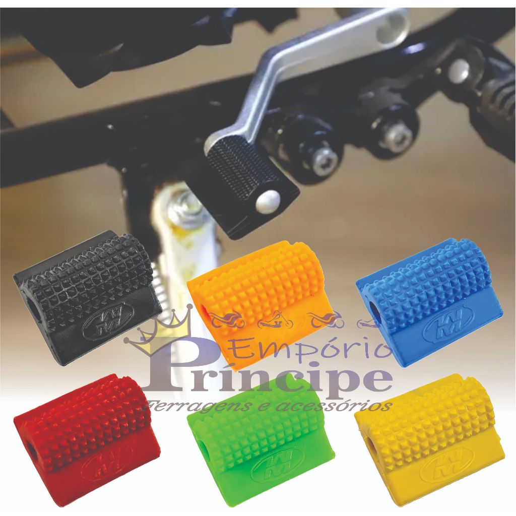 Protetor de pedal marcha câmbio moto - Universal | Shopee Brasil