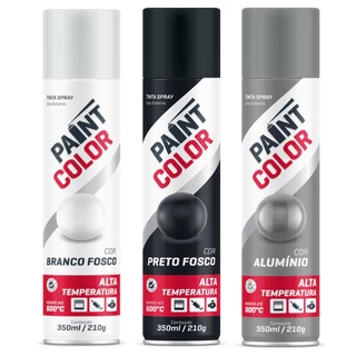 Tinta Spray Alta Temperatura Paintcolor - 350ml/210g