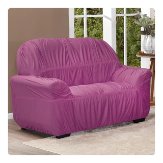 Capa Para Sofa 2 Lugares  Avulsa Elasticada Em Malha Gel em Oferta na Shopee