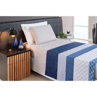 Jogo de Cama Microfibra Premier Solteiro 03 Peças Estampado