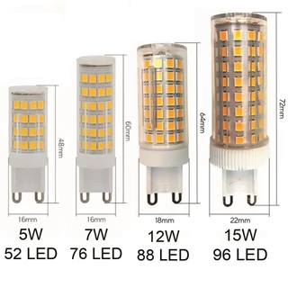 5/10 Lampada Led Halopim G9 Led Para Lustre Arandela 110v/220v 5W 7W 12W 15W