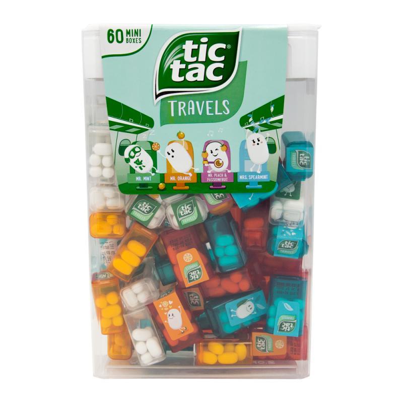 PASTILHA TIC TAC TRAVELS MIXED 60 MINI CAIXINHAS