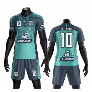 Jogo de Camisas De Jogo Uniforme Futebol 20 Peças (camisetas+calções) Dri Fit Personalizada