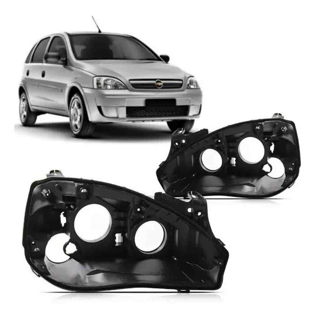 CARCAÇA FAROL CORSA 2003 2004 2005 2006 2007 2008 2009 2010 2011 2012 03 04 05 06 07 08 09 10 11 12