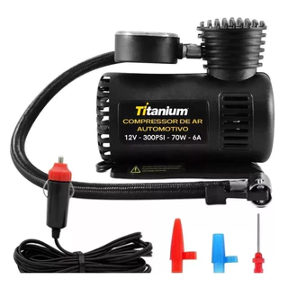 Compressor De Ar mini elétrico portátil Mini 12V Portatil Titanium