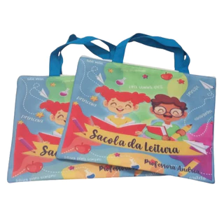 Sacola Leitura Ecobag Bolsa Literaria Personalizado Tira Colo