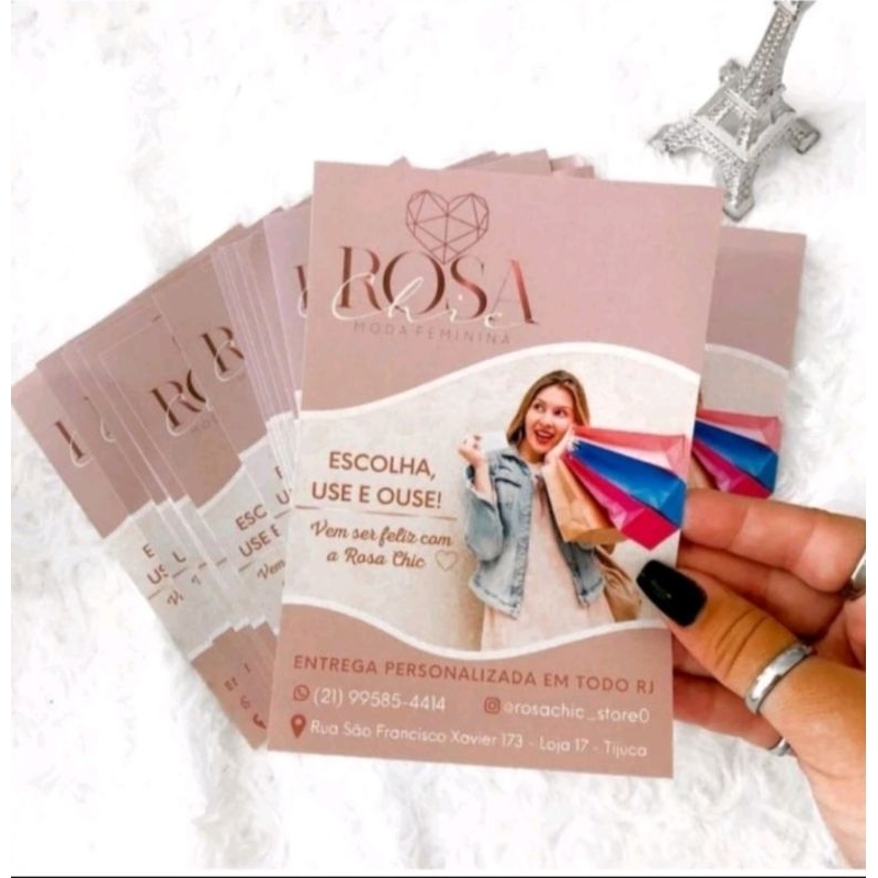 100 Panfletos/flyer Personalizado brilhante divulgação para seu negócio ...