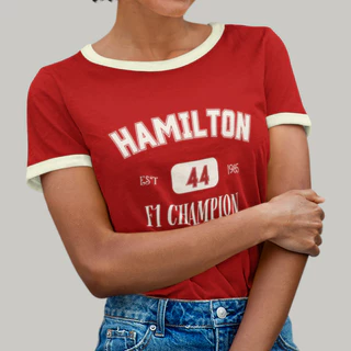 CAMISETA LEWIS HAMILT-ON CHAMPION YEARS ALGODÃO