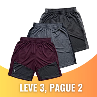 Kit 3 Shorts Dry Fit Masculino Bermuda Masculina Academia Moda Fitness Shorts Treino