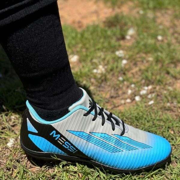 Chuteira De Quadra Salão Society Grama Sintética Edição Messi Super Macia Confortável Sola Costurada