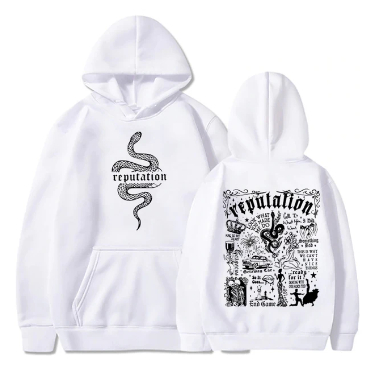 Moletom Canguru De Algodão Álbum Reputation Blusa Unissex Taylor