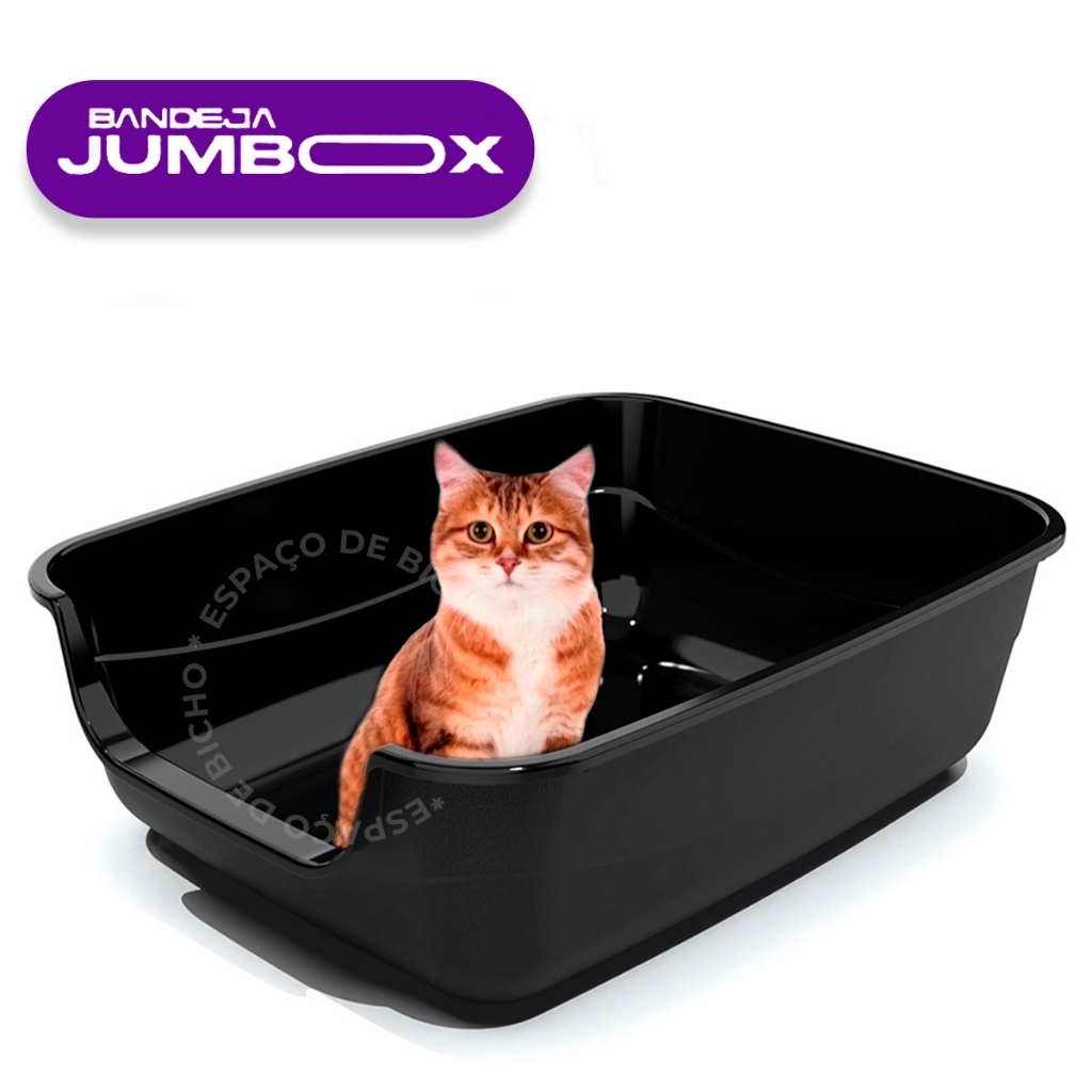 Caixa De Areia Funda Furba Jumbox Grande Banheiro Para Gatos 4 Cores