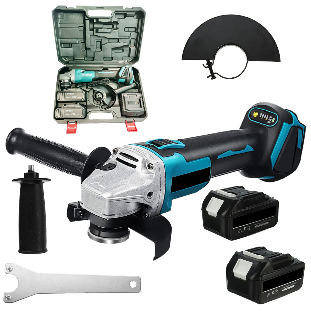 Esmerilhadeira Lixadeira Angular 2 Baterias 48V 4/5 Recarregavel