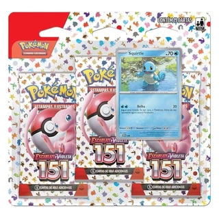 Blister Triplo Pokémon Escarlate e Violeta 151 Squirtle