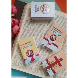 50 Lembrancinhas Cristãs de Páscoa | Mini Bíblia Porta Bis | Caixinha Lembrancinha Religiosa Infantil em Oferta na Shopee